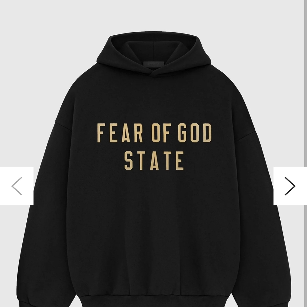 Fear of God Stare Black Hoodie NWT